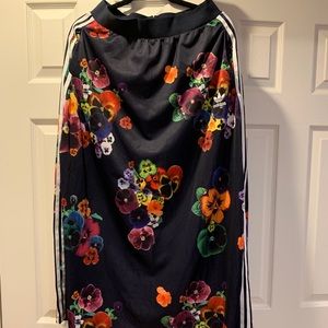 Adidas floral maxi skirt